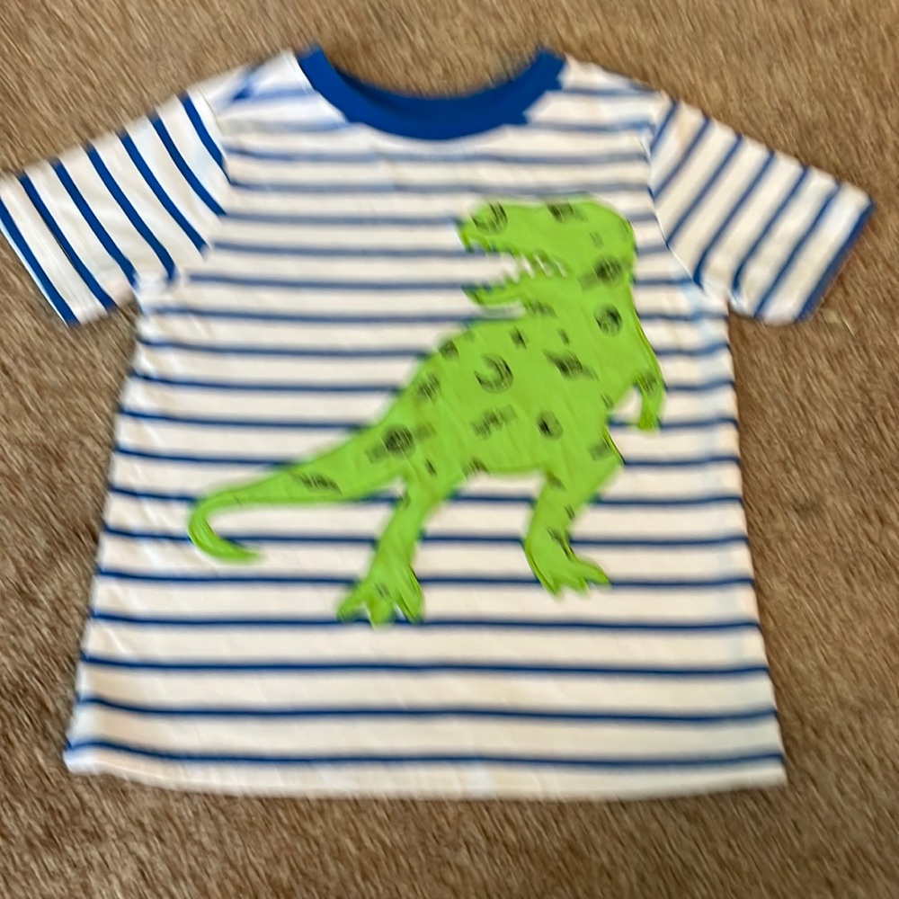 Garanimals striped dinosaur short sleeve T-shirt 3T